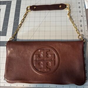 Tory Burch Brown and Gold shoulder bag